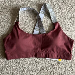 NWT Figs Mauve Sports Bra XL